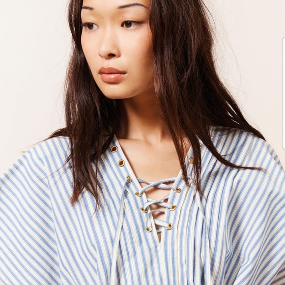 ✔ Mes Demoiselles Creative Pintucked Grommet Blouse - Picture 8 of 8